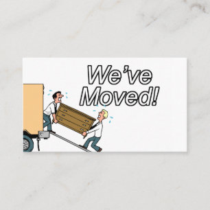 Tarjeta De Visita Nueva dirección que hemos movido la oficina del P