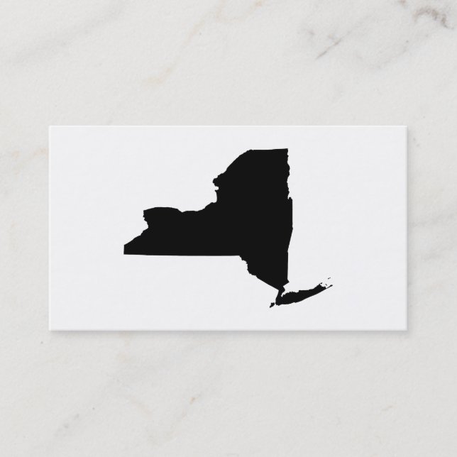 Tarjeta De Visita Nueva York en blanco y negro (Anverso)