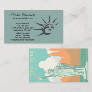 Tarjeta De Visita Nueva York sin tiempo: Estatua de la Libertad en l