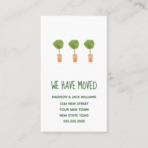 Tarjeta De Visita Nuevo cambio de dirección  Desplazamiento de la ta