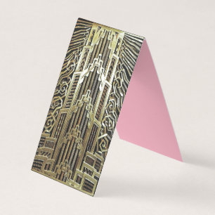 Tarjeta De Visita Nuevo diseño de arte metálico, vintage, elegante