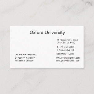Tarjeta De Visita Nuevo Minimalista grabado