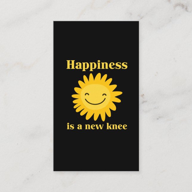 Tarjeta De Visita Nuevo regalo de recuperación de cirugía divertida  (Anverso)