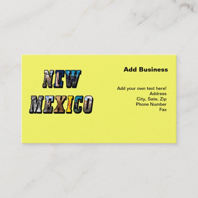 Tarjeta De Visita Nuevo texto de imagen de México (Anverso)