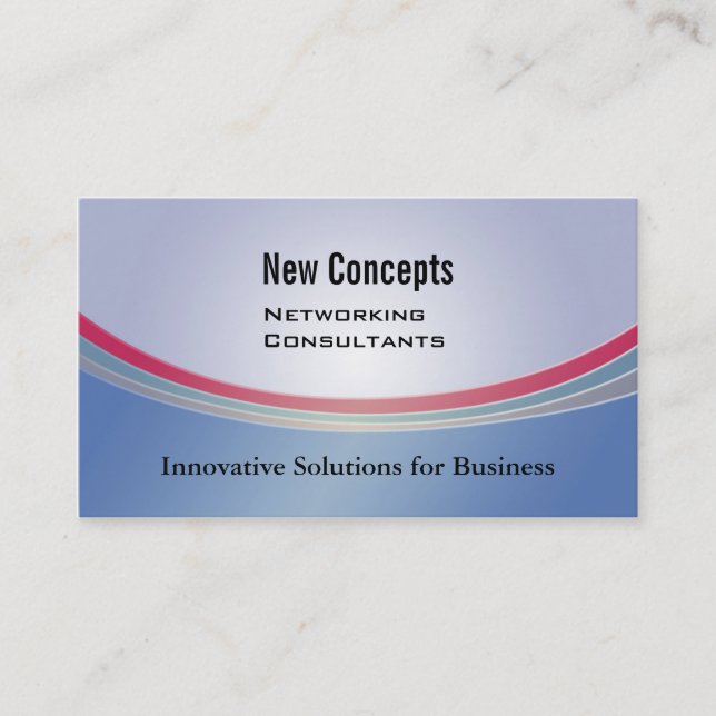 Tarjeta De Visita Nuevos conceptos, consultores de TI (Anverso)