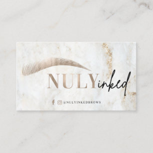 Tarjeta De Visita Nuly Inked Plantilla no editable