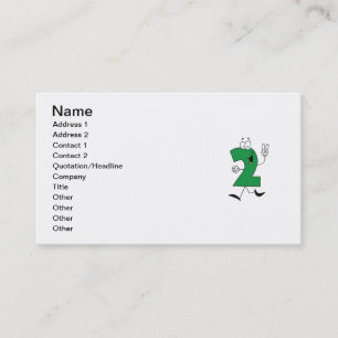 Tarjeta De Visita Número 2 camisetas y regalos de cumpleaños