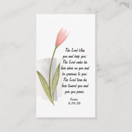 Tarjeta De Visita Números 6:24-26 El Señor te bendice y te guarda