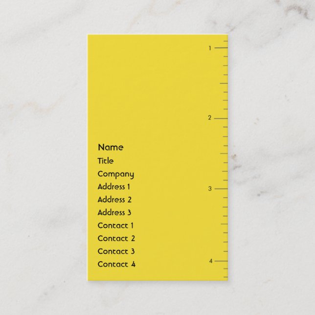 Tarjeta De Visita Números - negocio (Anverso)