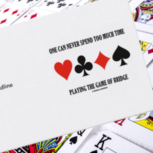 Tarjeta De Visita Nunca Se Puede Pasar Demasiado Tiempo Jugando Puen
