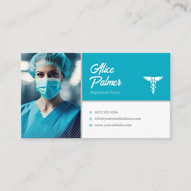Tarjeta De Visita Nurse | Medical Professional (Anverso)