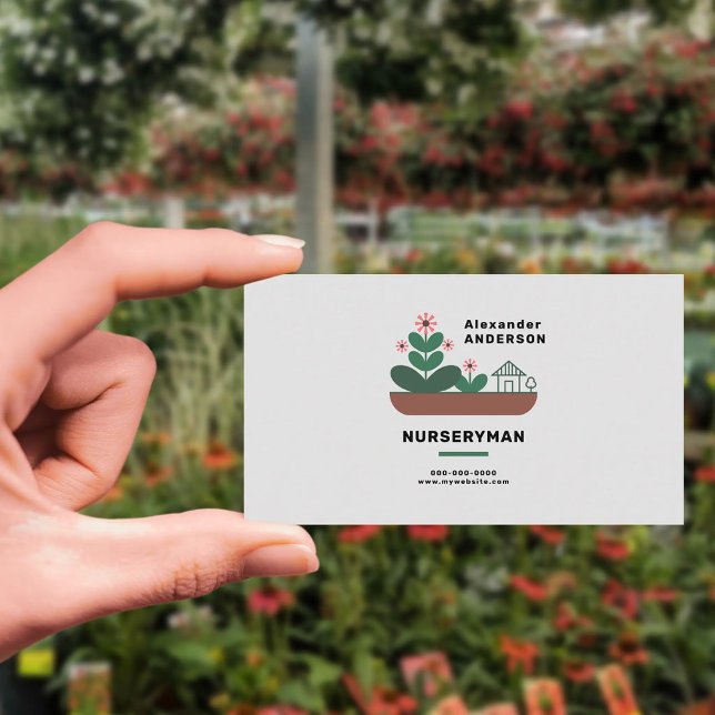 Tarjeta De Visita Nurseryman (Nurseryman Business Card)