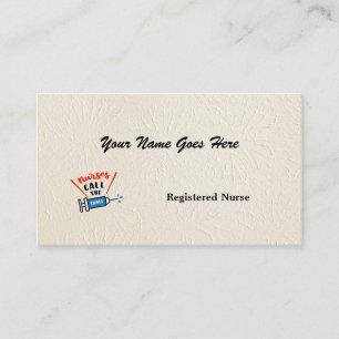 Tarjeta De Visita Nurses Call the Shots especial personalizado