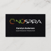 NuSpira Black Business Card