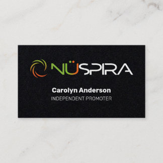 Tarjeta De Visita NuSpira Black Business Card
