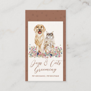 Tarjeta De Visita Nutrición de Mascotas Perros Gatos
