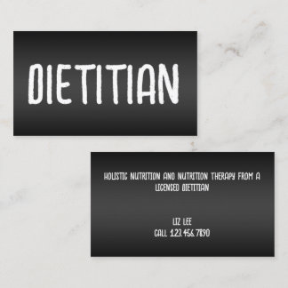 Tarjeta De Visita Nutrición Dietista Foodie
