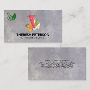 Tarjeta De Visita Nutrición y salud   Suavizado