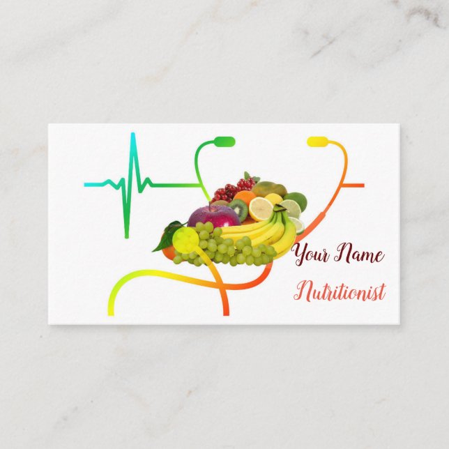 Tarjeta De Visita Nutricionista (Anverso)