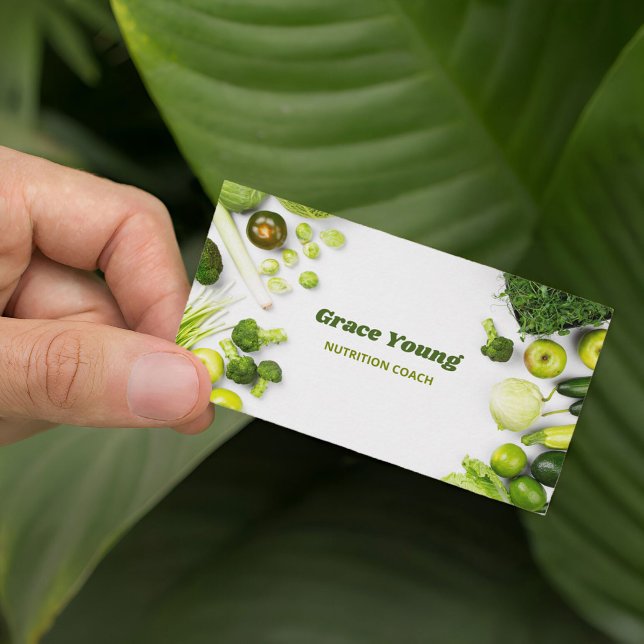 Tarjeta De Visita Nutricionista entrenador de nutrición (Nutritionist Business Cards)