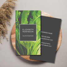 Nutricionista Hojas Verdes Elegantes Modernas