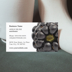 Tarjeta De Visita Nutricionista moderno único de la fruta de