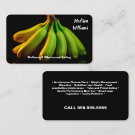 Tarjeta De Visita Nutricionista 🥄 nutricionista negro