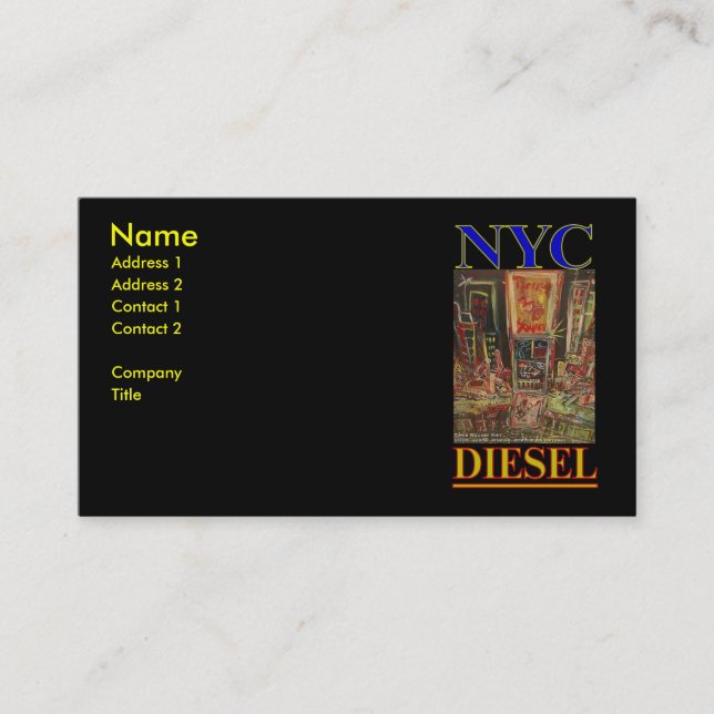 TARJETA DE VISITA NYC DIESEL (Anverso)