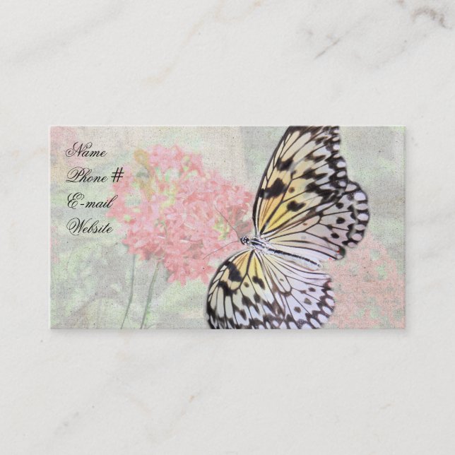Tarjeta De Visita Nymph Butterfly Business Card (Anverso)