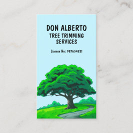 Tarjeta De Visita Oak Tree Logo | Custom Tree Trimming Services