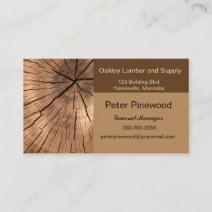 Tarjeta De Visita Oakley Lumber Y Supply