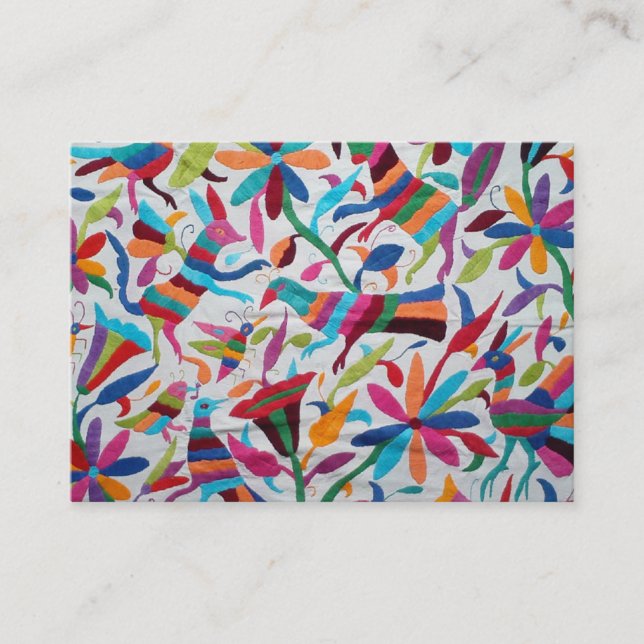 Tarjeta De Visita Oaxaca México Boho étnico hispánico maya mexicano (Anverso)