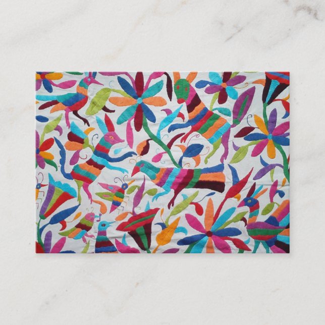 Tarjeta De Visita Oaxaca México Boho étnico hispánico maya mexicano (Anverso)