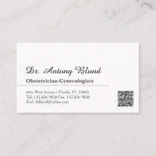 Tarjeta De Visita OBGYN Obstetricista Ginecólogo Médica médico