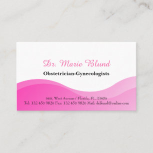 Tarjeta De Visita OBGYN Obstetricista Ginecólogos Médica Médico