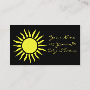 Tarjeta De Visita Obra clásica de Sun ardiente Thunder_Cove