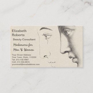 Tarjeta De Visita Obra clásica francesa del Beautician, del salón o