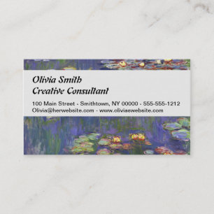 Tarjeta De Visita Obras maestras de nenúfares de Monet
