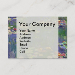 Tarjeta De Visita Obras maestras de nenúfares de Monet