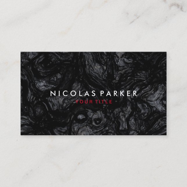 Tarjeta De Visita Obsidiana (Anverso)