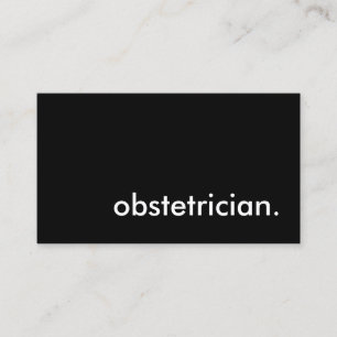 Tarjeta De Visita obstetra.
