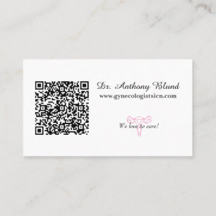 Tarjeta De Visita Obstetra ginecólogo OBGYN médica Business Ca