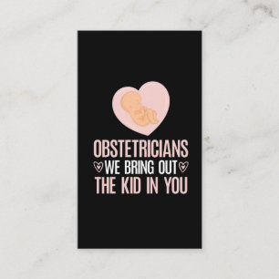 Tarjeta De Visita Obstetricia obstetra aburrida bebé Doula