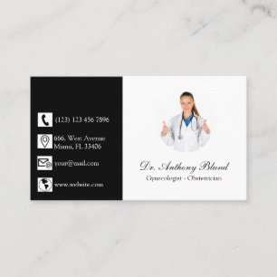 Tarjeta De Visita Obstetricista-ginecólogo OBGYN elegante