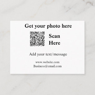 Tarjeta De Visita Obtener el análisis de fotos QR añadir la direcció