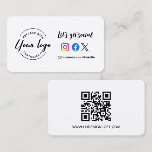 Tarjeta De Visita Obtengamos el logo del Personalizado del sitio web