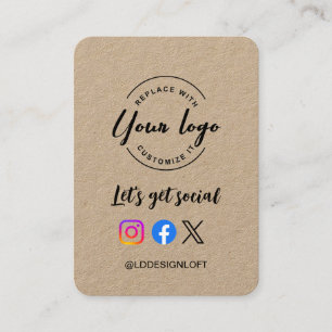 Tarjeta De Visita Obtengamos el logo del Personalizado del sitio web