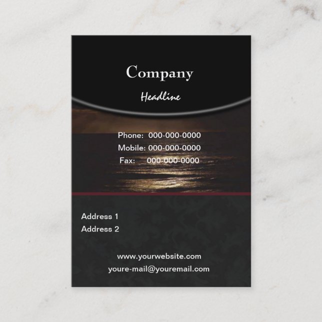 Tarjeta De Visita Ocean Business Card (Anverso)
