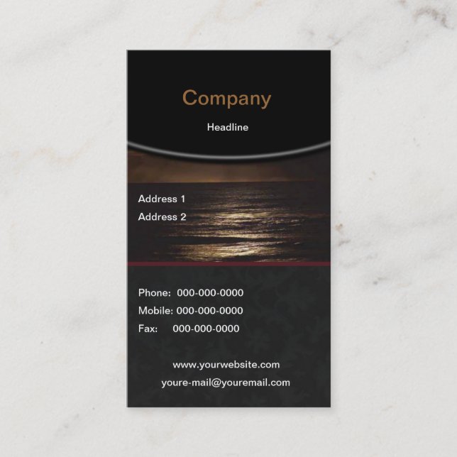 Tarjeta De Visita Ocean Business Card (Anverso)