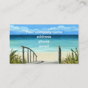 Tarjeta De Visita Ocean Sea Beach 147